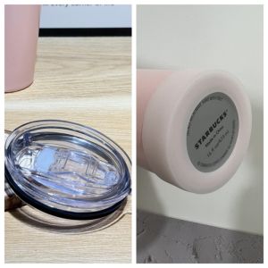 Starbucks Coffee Cup Holder 16oz/473ml Sealed Leakproof Portable Insulated Water Bottle Straight Drinking Cup Lid