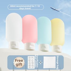 Portable Silicone Travel Sample Bottle Creams Washes Shampoos Squeeze Empty Bottle for Outdoors Cosmetic Distribution