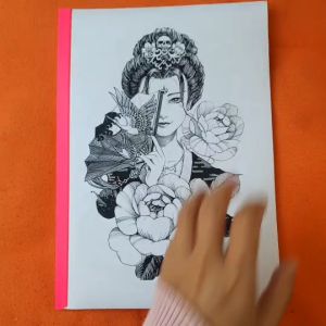 ชุดลายผู้หญิงจีน เทดทูรอยสัก 1 ชุด 40 แผ่น แบบลายสัก แบบสักลาย