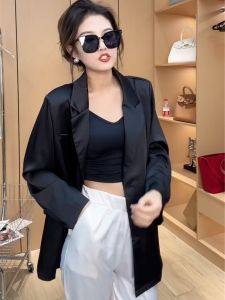 Áo Khoác Chống Nắng Bằng Sợi Acetate Rộng Rãi Cho Nữ Mùa Xuân Hè Mới Về Chất Lượng Châu Âu Thời Trang Dài Tay Áo Vest Hợp Thời Trang