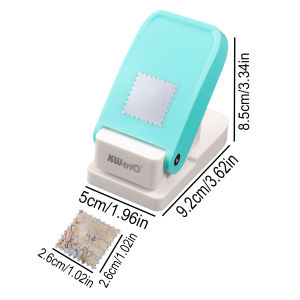 Stamp Shaped Paper Punch Portable Hole Puncher for Crafts Scrapbooking Supplies DIY Card Making & Paper Crafting Tool