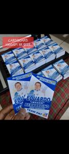 ELECTION FLYERS CARDBOARD 100pcs - STICKER 50pcs - BONDPAPER 200pcs 3R SIZE