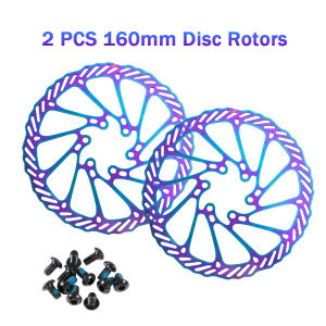 CNC | Rainbow MTB Bicycle Hydraulic Disc Brake Set Front Rear Oil Brake Kit External Internal Routing with 160mm Rotors