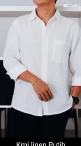 Kemeja Linen Lengan Panjang Pria Casual Elegan