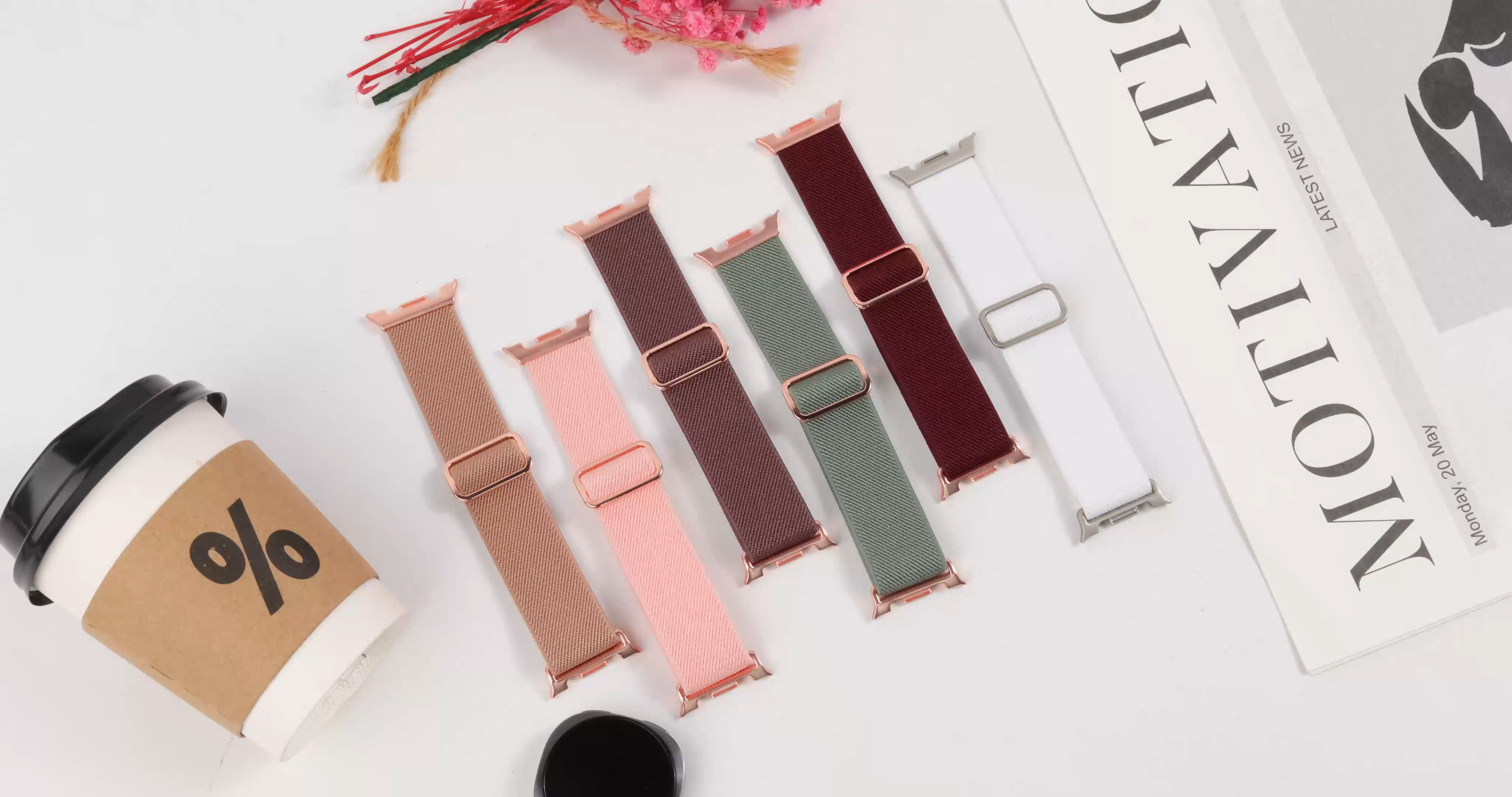 Fashion Soft Scrunchie Elastic Nylon Strap for Samsung Galaxy Watch 9/8 40mm 44mm Watch 8 Classic 46mm Replacement Accessories