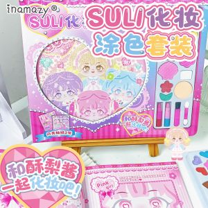 Inamazy DIY Handmade Coloring Kit for Bé Gáis Quiet Pear Jam Makeup Toy Gift Box Learning Experiment Drawing Stationery