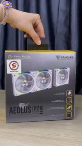 QUẠT TẢN NHIỆT GAMDIAS AEOLUS P2-1203 (Kit 3 Fan) - Chính hãng ( Bảo hành 12 Tháng)