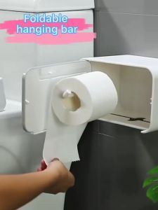 Ecoco Wall Mounted Waterproof Toilet Paper Tissue Holder Roll Paper Storage Box Bathroom Accessories Kitchen Towel Dispenser Storage