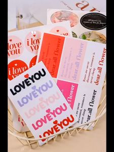 (5PCS) FLOWER STICKER Bouquet DIY Waterproof Stickers Label Scrapbook Accessories Belon Bunga Wrapping Florist Bobo