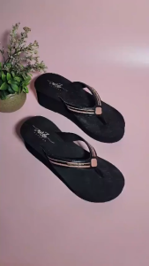 Ando Joice blink Zalina Mirabele sendal japit wanita wedges spon tebel 5cm kekinian 36-40