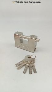 gembok balok panser gudang with 5 pcs Key (MGB0185-0230)