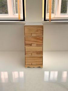 Nordic Style Wooden Storage Cabinet Narrow Drawer Design Multi-Functional Hallway Chest of Drawers Bedroom Storage Solution