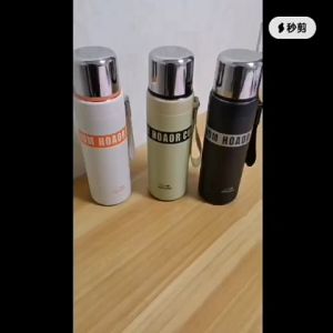 Vacuum Sling Cup 304 Stainless Steel Thermos Cup Student Large Capacity Portable Water Cup 500ML