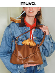 muva | Leisure Commute Tote Bag Soft Leather Large Capacity