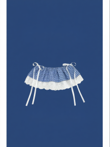 Plaid Lace-trimmed Sweet Versatile Short Skirt