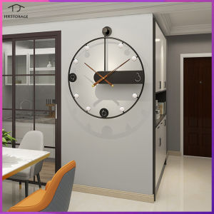 HKStorage Modern Simple Clock: A Spanish Iron Wall Clock for Your Living Room
