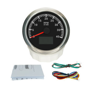 Bộ Đồng Hồ Đo Tốc Độ Động Cơ Chống Nước RHAXEL 85mm 3K-8K RPM Với Đồng Hồ Đo Áp Suất Dầu Nhiệt Độ Nước Đồng Hồ Đo Giờ Hoạt Động 9-32V 7 Đèn Nền Cho Xe Cộ