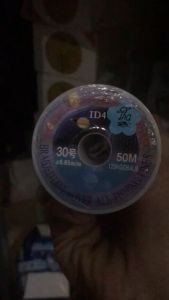 Dây dù siêu bền ID4 50m có lõi cước. làm thẻo dây trục câu lure