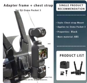 DJI Osmo Pocket 3 Accessories Kit: Head Strap Mount & Chest Mount Harness