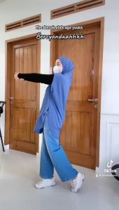 Kerudung Sport Jilbab & Rompi Nonpad Bahan Jersey By Khadijah