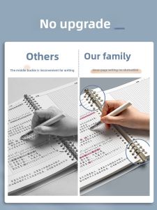 MONLEYTA | Cornell Notepad 5R Memory Method Detachable Refillable Grid Line Thickened A4B5 For College Students Postgraduate Exams Law Exams