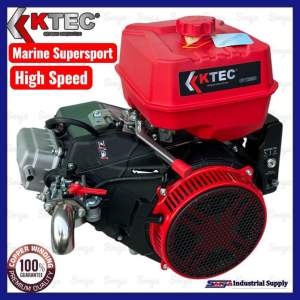 KTEC High Speed Gasoline Engine GTR550 550CC for Hand tractor Boat Speed boat Mixer DUAL START ELECTRIC AND RECOIL