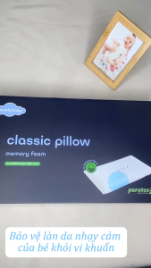 Gối cao su non cho bé sơ sinh Comfybaby công nghệ Memory Foam và Purotex kháng khuẩn giữ phom tốt