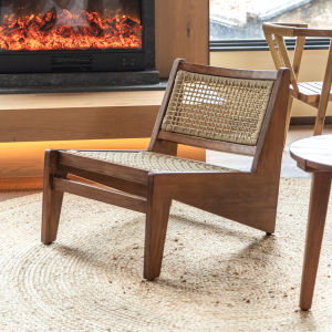 PURPLE LEAF | Designer Solid Teak Wooden Single Chair
