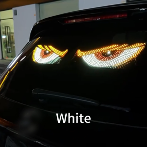2PCS Car/Truck LED Devil Eye Plug and Play Colorful Dynamic Flashing Warning Light Mode USB Plug