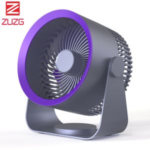 ZUZG NEW Multifunction Electric Fan 4000mah Rechargeable Air Circulation Stand Fans Summer Cooling Camping Fan Portable Air Conditioner