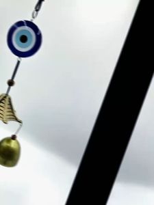 LCC Thick Brass Bell Chime Evil Eye Chime for Peace Protection and Harmoney