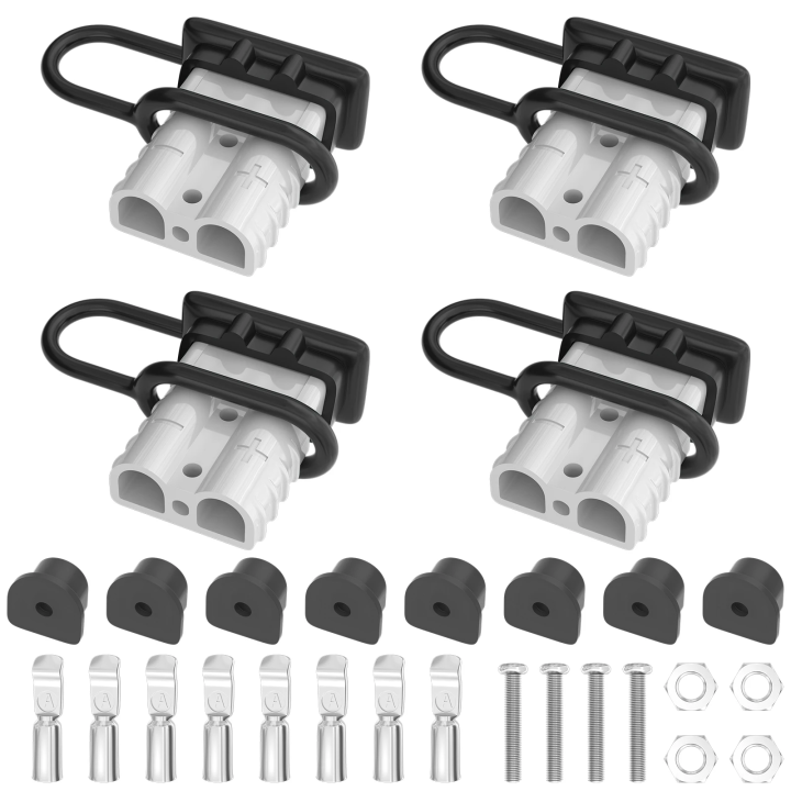 Daiertek 50a Battery Quick Connect Disconnect 6 To 12 Gauge Battery Quick Connectors Plug Kit 4246