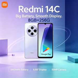 Redmi | Redmi 14C 2026 New 6.88" 4G Smartphone 8GB+256GB 50MP Dual Camera 5160mAh Type-C Mobile Phone