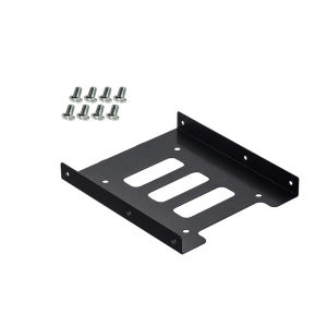 xiede | Metal Dual Bay Mounting Bracket 2x 2.5 to 3.5 Inch HDD SSD Compatible Hard Drive Bay Adapter for Desktop Computer Upgrade