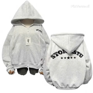 Áo Khoác Chất nỉ bông dày mịn nón 2 lớp to rộng dây kéo phaotay rộng 2 Size L XL