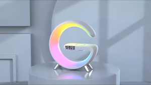 GT Xiaomi 24SS 4in1 LED Atmosphere Light RGB Wireless Charger Bluetooth Speaker Table Lamp Over 10 Modes Light Color With AP