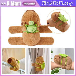 Capybara Plush Doll Clap Circle Toys Slap Snap Wrap Wristband Bracelet Fluffty Capybara Hand Ring Fun Circles Kids Gift