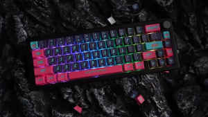 FANTASY T MALL FANTASY T MALL High Quality Pink RGB Keycaps Only 129PCS Side Printed PBT Cyberpunk Style Glow Keycap Set Mechanical Keyboard Keycaps for Gaming Cherry MX Compatible Smooth Durable Premium Finish