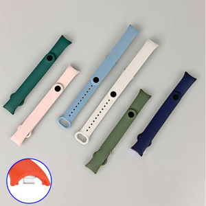ซิลิโคนนุ่มกีฬาสายคล้องคอ for Mi Band 10 9 8 NFC เปลี่ยนสร้อยข้อมือยางสมาร์ทนาฬิกา for Xiaomi Mi Band 10 9 8