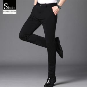 Quần Tây Nam Co Giãn Ống Đứng Quần Tây Công Sở Không Cần Ủi Thời Trang Phong Cách Anh Quần Bó Thường Ngày Mùa Hè 2024