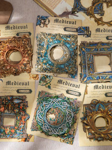 Miếng Dán Thẻ Cứng Trang Trí Trang Chủ Phong Cách Châu Âu Cổ Điển Rỗng Miếng Dán Trang Trí Nền Tảng Miếng Dán Trang Chủ Thủ Công