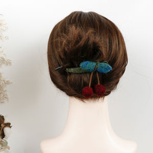 Cherry Headwear Hair Accessories Hair Clips Twisted Tail Cherry New Chinese Style Autumn Winter Hairpins Outlined Korean Style
