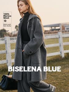 BEIQIANI | Pure Wool Double Face Overcoat Winter Ladies