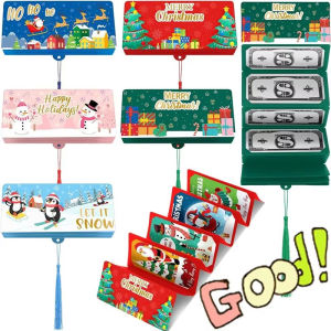 Christmas Money Wallet Greeting Card Creative Birthday Folding Cash Holder Envelope Children Christmas Gift Envelope