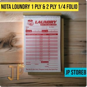 Nota Loundry 2 ply 1/4 Folio G- Siap Kirim