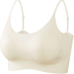 Miiow | MiiOW Ice Silk Thin Strap Bra Womens Comfortable Gathered Breathable Summer Underwear Adjustable Shoulder Strap Vest Style