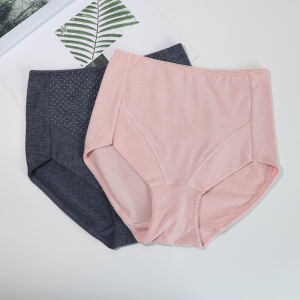 Womens Anti-Strangulation-Leg Daily Order plus Size Breathable Thin Cotton Underwear High Waist Sheath Comfort Export Minimalist Panties