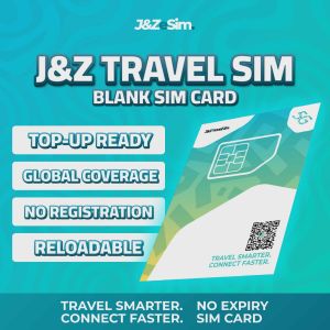 J&Z TRAVEL SIM (BANK SIM CARD)/ Global Coverage