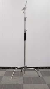 C Stand Heavy Duty Metal Max 10.8ft/330cm with Boom Arm 2 Pcs Grip Head