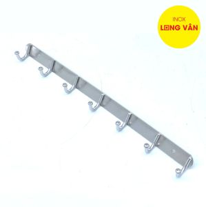 Móc treo quần áo INOX gắn tường chịu lực dụng cụ phòng tắm phòng ngủ tiện lợi từ 6 đến 9 mấu (móc)